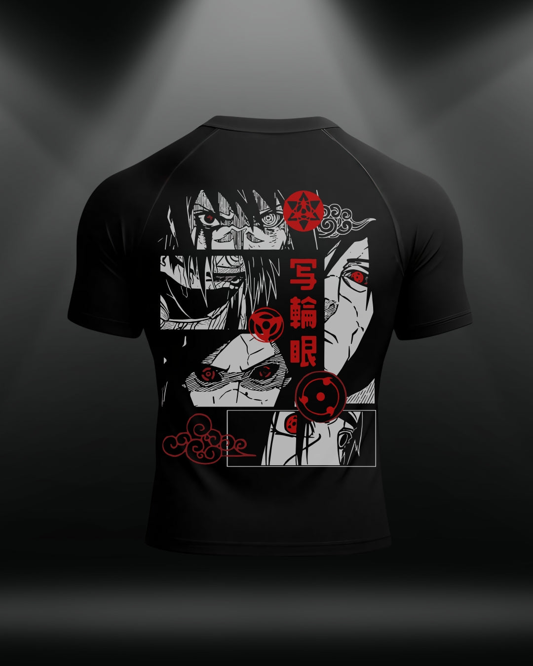 Sharingan Half Sleeve Compression T-shirt